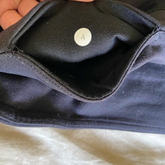Black Lululemon shorts size 4 - Picture 3 of 3